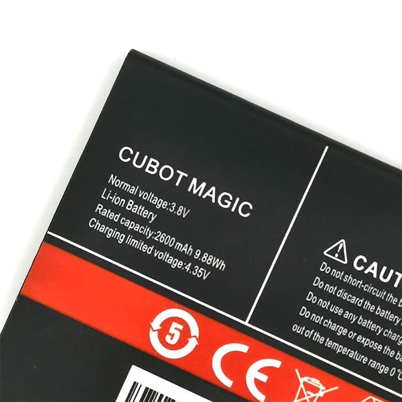 Originalus MAGIJA 2600mAh Už CUBOT MAGIJA Sandėlyje Aukštos Kokybės Baterija+Sekimo numerį