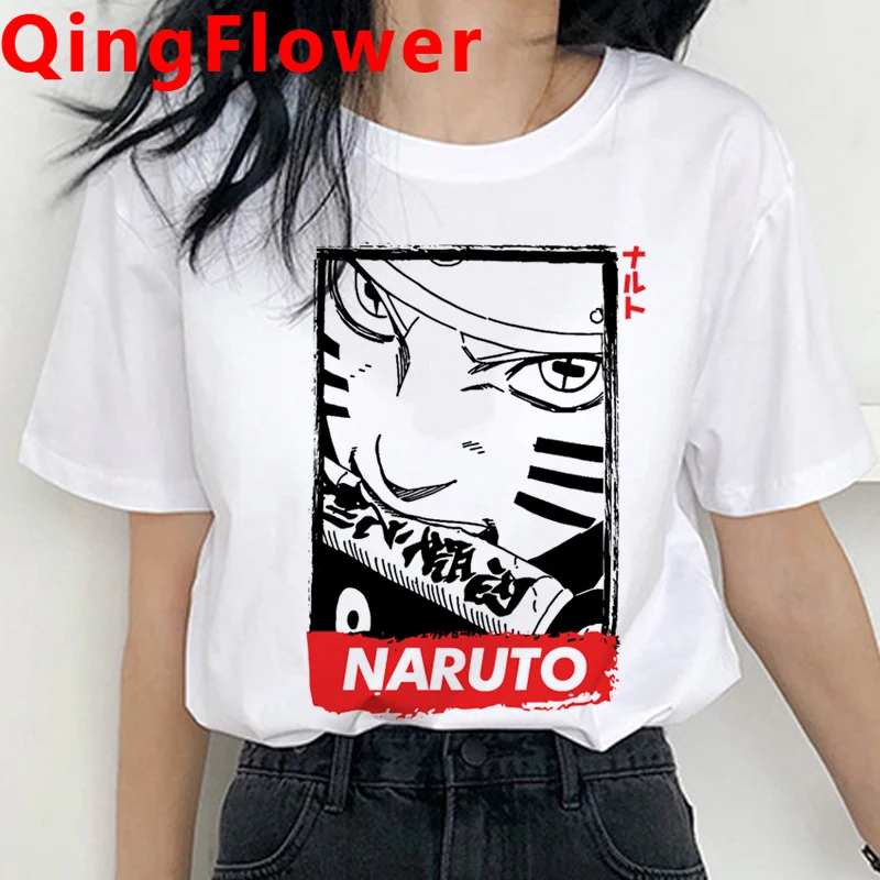 Kietas Naruto Harajuku Sasuke Marškinėliai Vyrams Porą Juokingas Animacinių filmų T-shirt Vasaros Hip Hip Atsitiktinis Marškinėlius Streetwear 90s Viršuje Tees Vyras