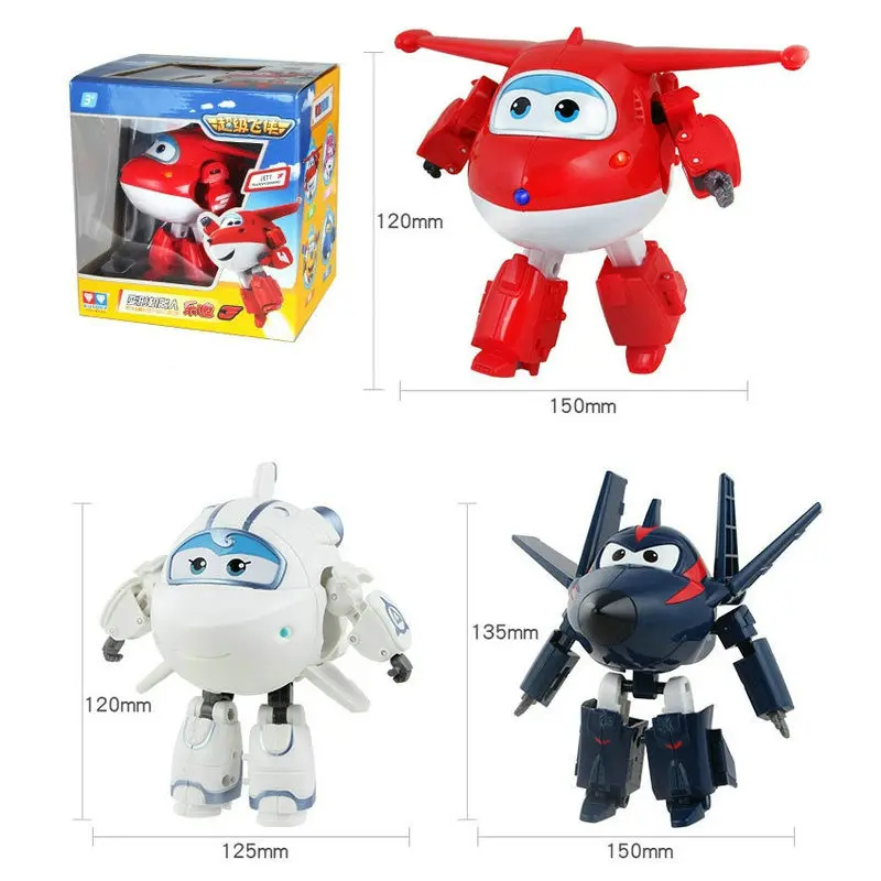2019Newest 15 CM, ABS Super Sparnus Deformacijos Jet Robotas Veiksmų Skaičiai Super Sparno Transformacijos žaislai vaikams dovanų Brinquedos