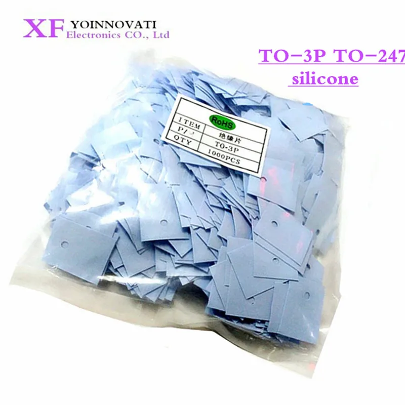 1000 VNT Didelis-3P TO-247 silikono lakštų izoliacija silikono pagalvėlės izoliacinės plėvelės