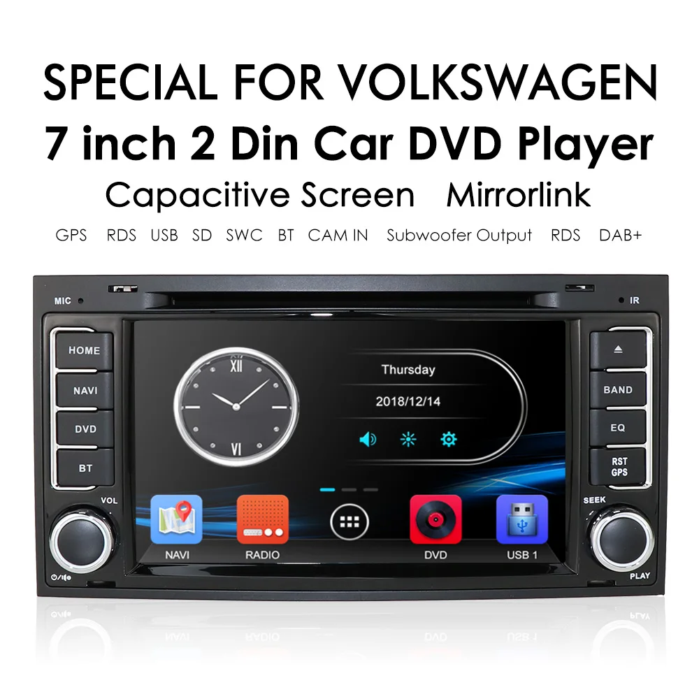 2 din Automobilio Multimedijos Radijo DVD Grotuvas, VW Volkswagen Touareg 2004-2011 Transporter T5 GPS Navigacija Stereo AutoRadio