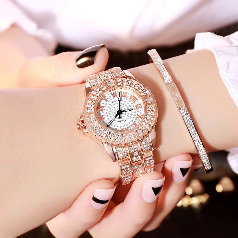 Moterų Laikrodžiai, Prabangūs Deimantų Kvarco Moteris Žiūrėti Mados Kūrybos Laikrodis Moterims Žiūrėti Riešo Paprastas Elegantiškas Ponios Moterų Laikrodis