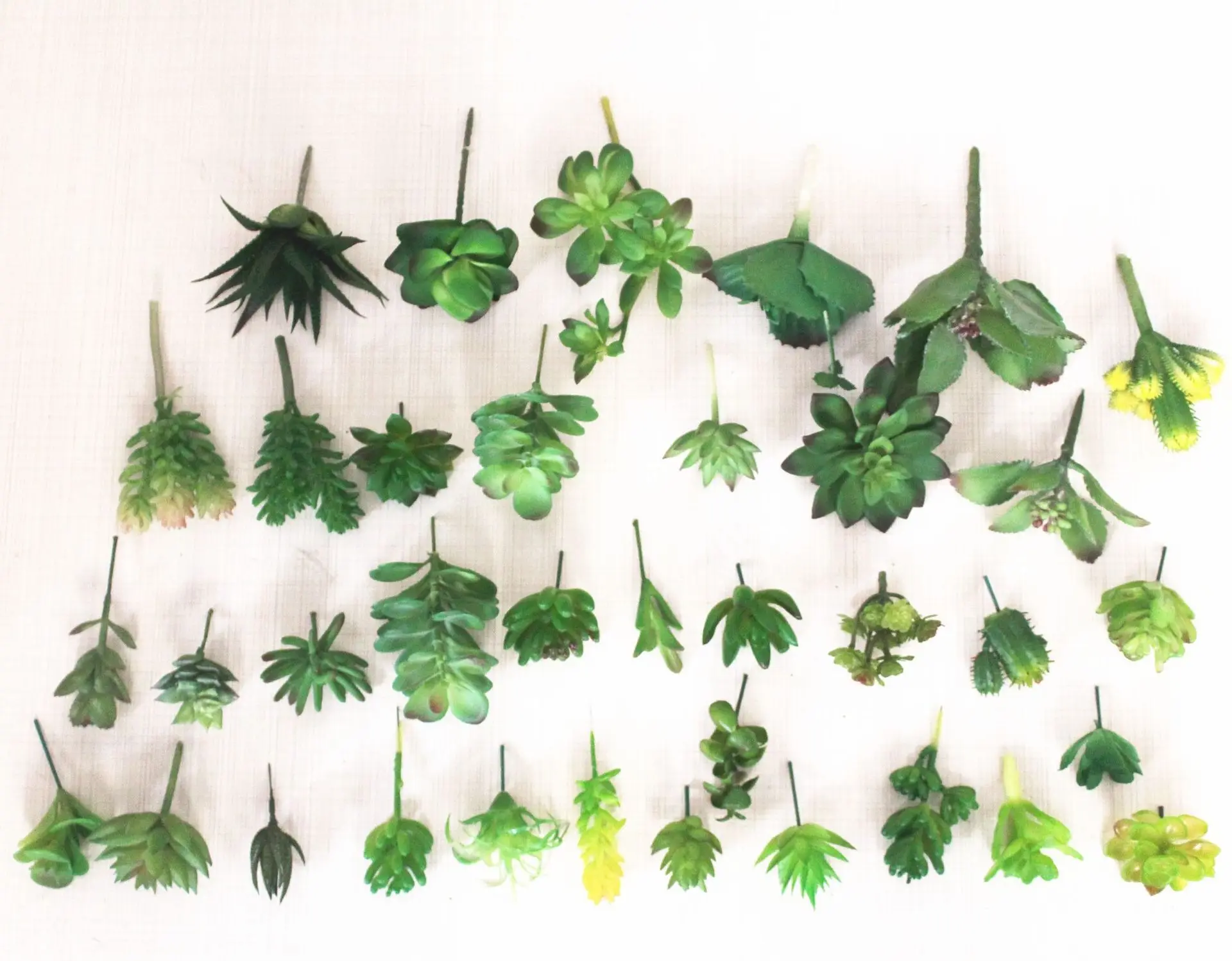 15 vnt. Įvairių Dirbtinių Sultingi Augalai Lotus Kraštovaizdžio Dekoratyvinių Gėlių Mini Žalia Netikrą Succulents Augalų Sodo Dekoro