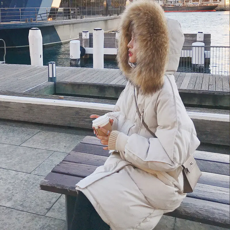Cotday Medvilnės Storas Ilgas X Ilgos, Baltos, Derliaus 2020 Karšto Pardavimo Žiemą Šiltas Korėja Stiliaus Striukė Moteriška Moterų Negabaritinių Parkas Kailis