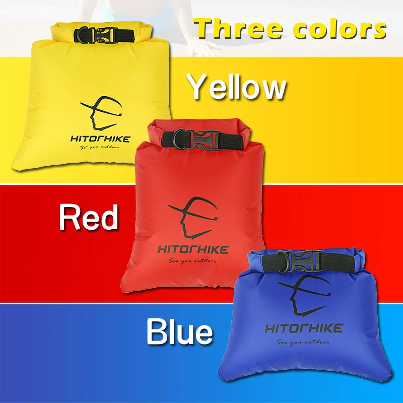 Lauko vandeniui nutolimas nešiojamų Slėgio klijai sausas krepšys plaukimo maišelį 3 spalvų 3L 5L 8L 3PCS/rinkinys