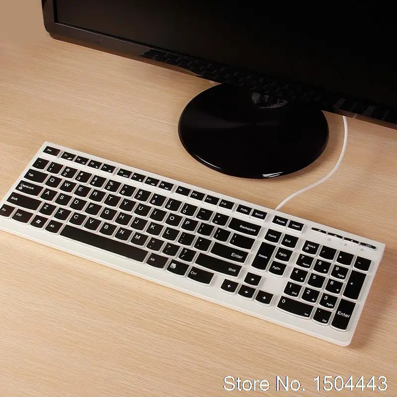 2016 Silikoninis klaviatūros viršelis Lenovo Visi Vieno KOMPIUTERIO, Stalinio Kompiuterio Stotis C455 C355 C 245 C5030 klaviatūros dangtelio Raštas