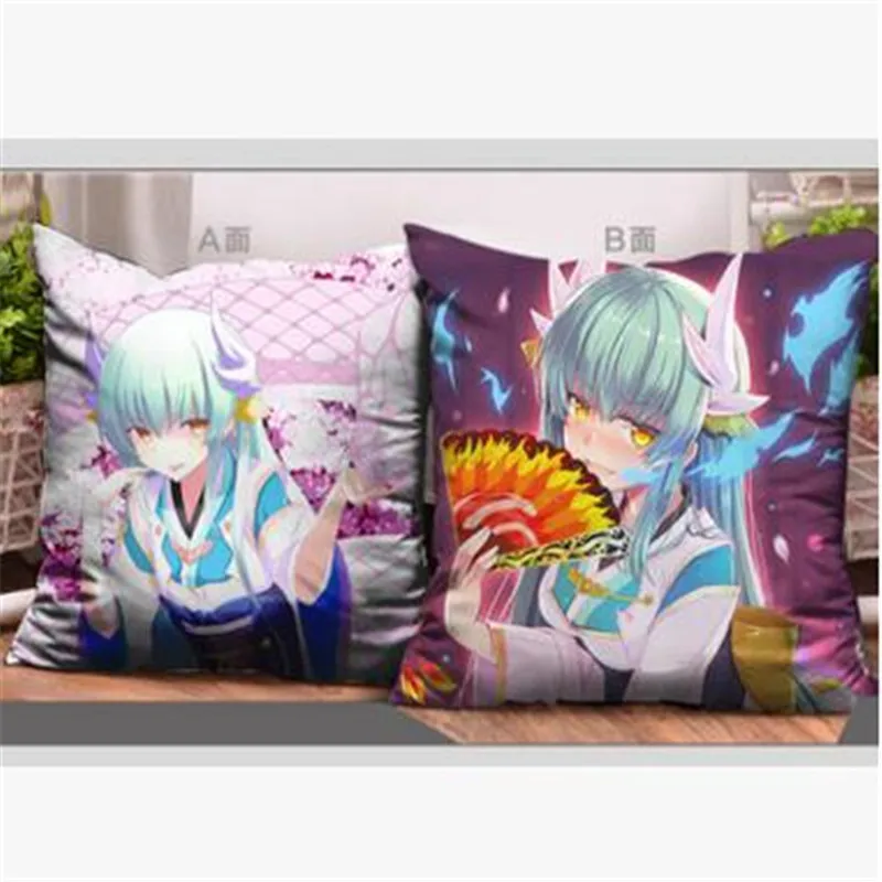 Dekoratyvinės pagalvės 43x43CM Fate Stay Night anime ir animacinių filmų pagalvė pagalvėlės Saber Sexy Girl Anime Solf Aikštėje dvipusio Spausdinimo pagalvės