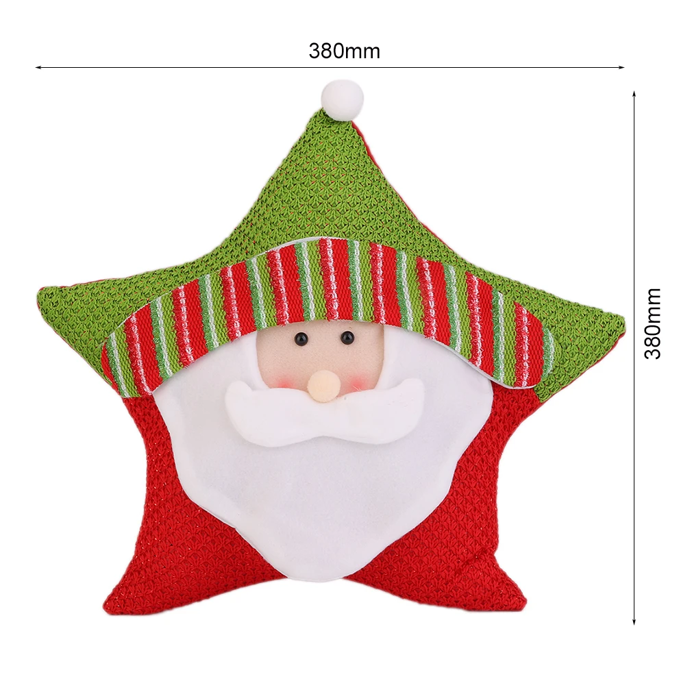 Kalėdinė Dekoracija Linksmų Kalėdų Penkių žvaigždučių Pagalvę Kalėdų Santa Claus/Sniego/Briedžiai Pagalvę Padengti Namų Dekoro Kalėdos