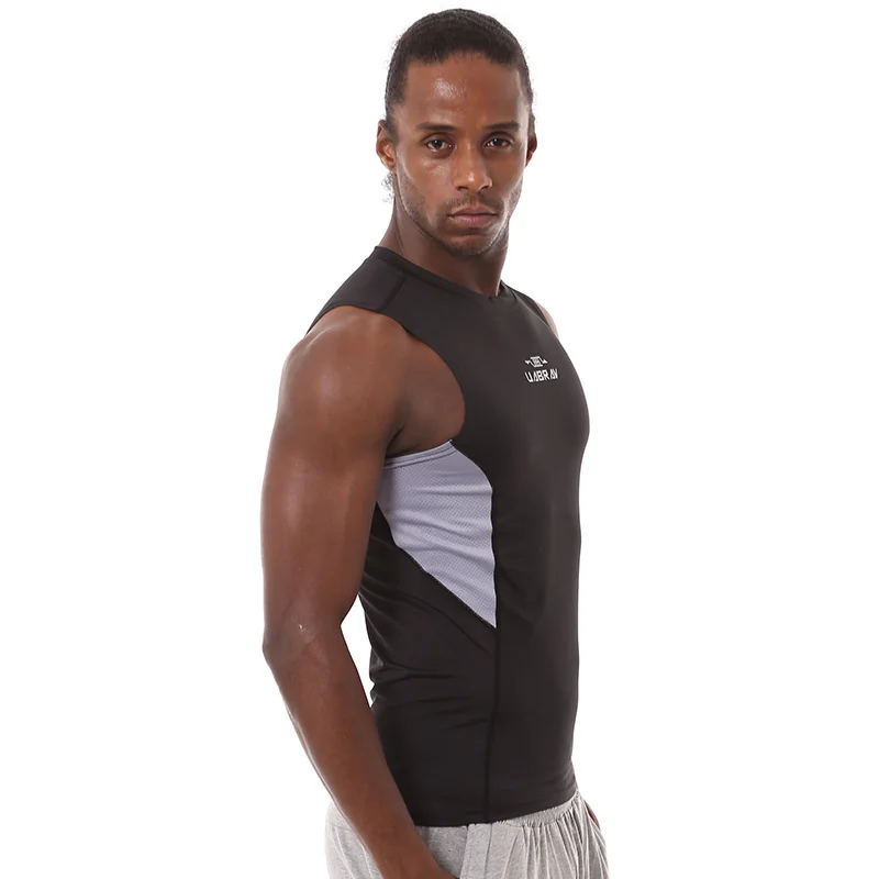 B390-fitneso Treniruotės vyrams trumpomis rankovėmis marškinėliai vyrams šilumos raumenų kultūrizmo dėvėti suspaudimo Elastinga Slim naudotis drabužiai