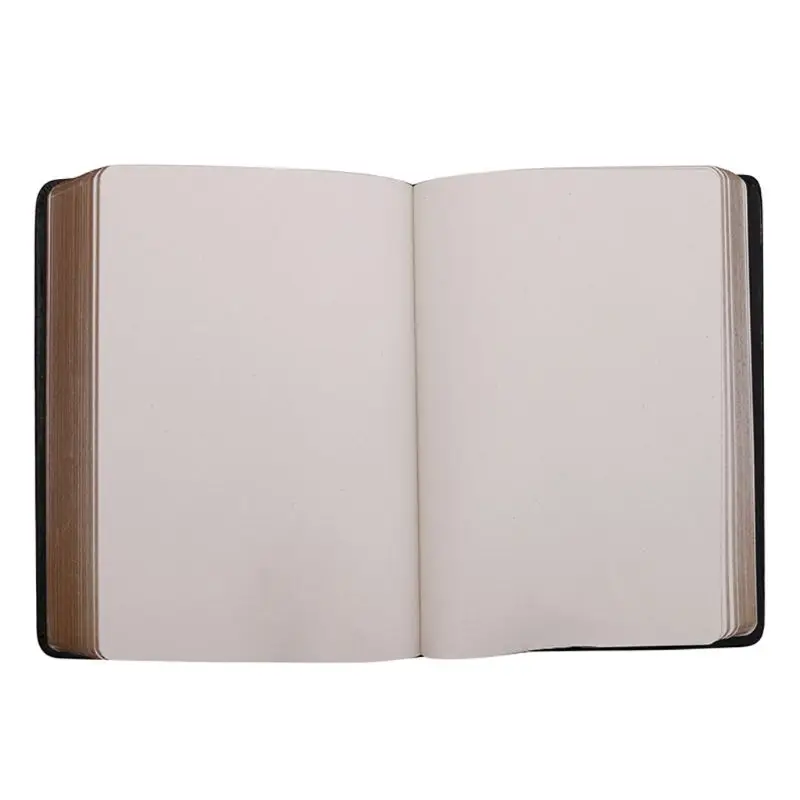 Klasikinių Senovinių Sąsiuvinis Leidinys Dienoraštis Sketchbook Storio Tuščią Puslapį Odos Padengti