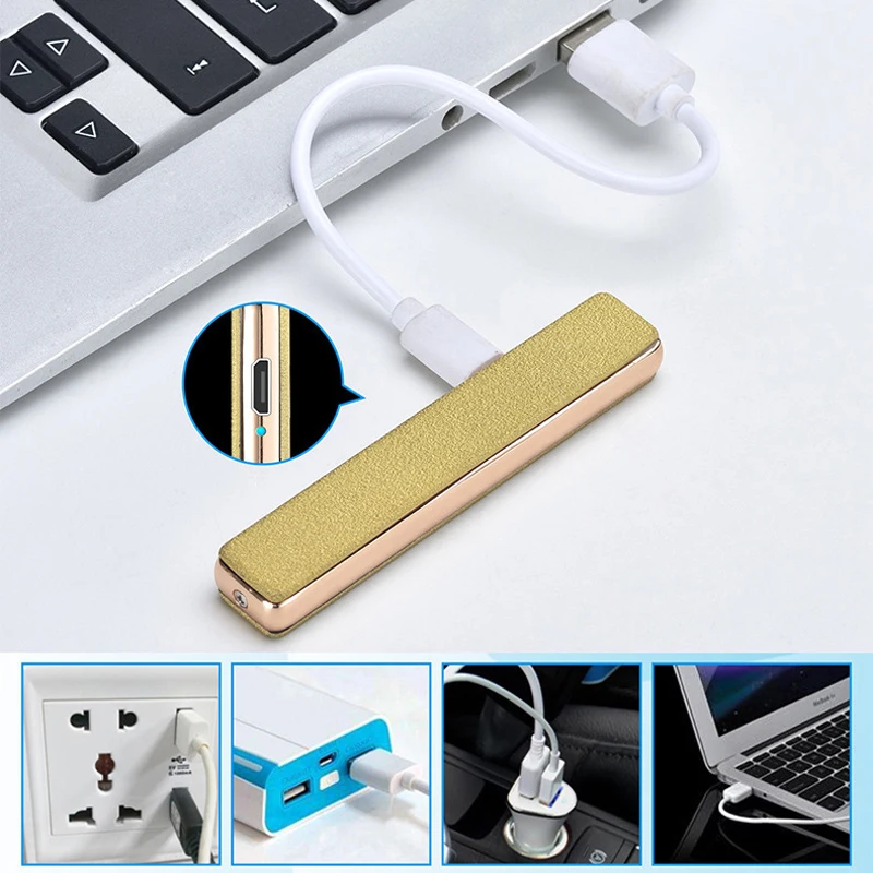Kūrybinės Naujų Nešiojamų Saugos Mini USB Įkroviklis elektrinės sienų Lengvesni Metalo Vėjo Lengvesni Pull-down, Elektriniai Kaitinimo Viela