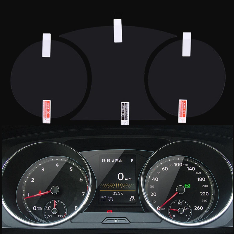Prietaisų skydelio apsauginės plėvelės Ekranas navigacijos lipdukai 2017-2019 Tiguan L 3pcs/set automobilių reikmenys
