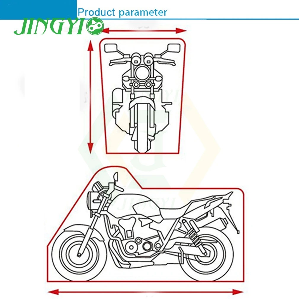 Motociklo Padengti motociklą padengti apsaugos motoroleris pluie moto atveju motociklas padengti waterdichte varikliniai kultivatoriai funda cubre moto