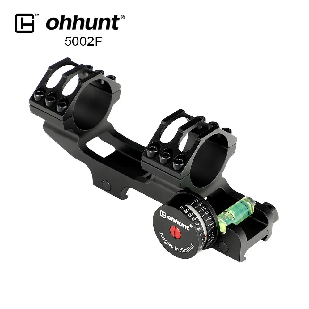 Ohhunt Medžioklės taikymo Sritis Kalno Žiedas 25.4 mm 30mm Picatinny Rail Bazė su Kampo Kosinusą Indikatorius Burbulas Dvasios Lygį Riflescope