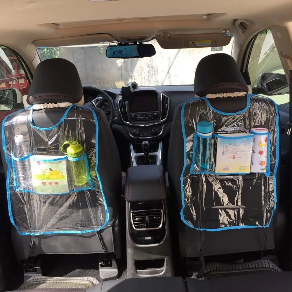 2vnt automobilio sėdynės nugaros apsauga padengti PVC automatinė spardyti koja purvinas saugojimo trinkelėmis, automobilių universalus vaikai anti-žaisti mat