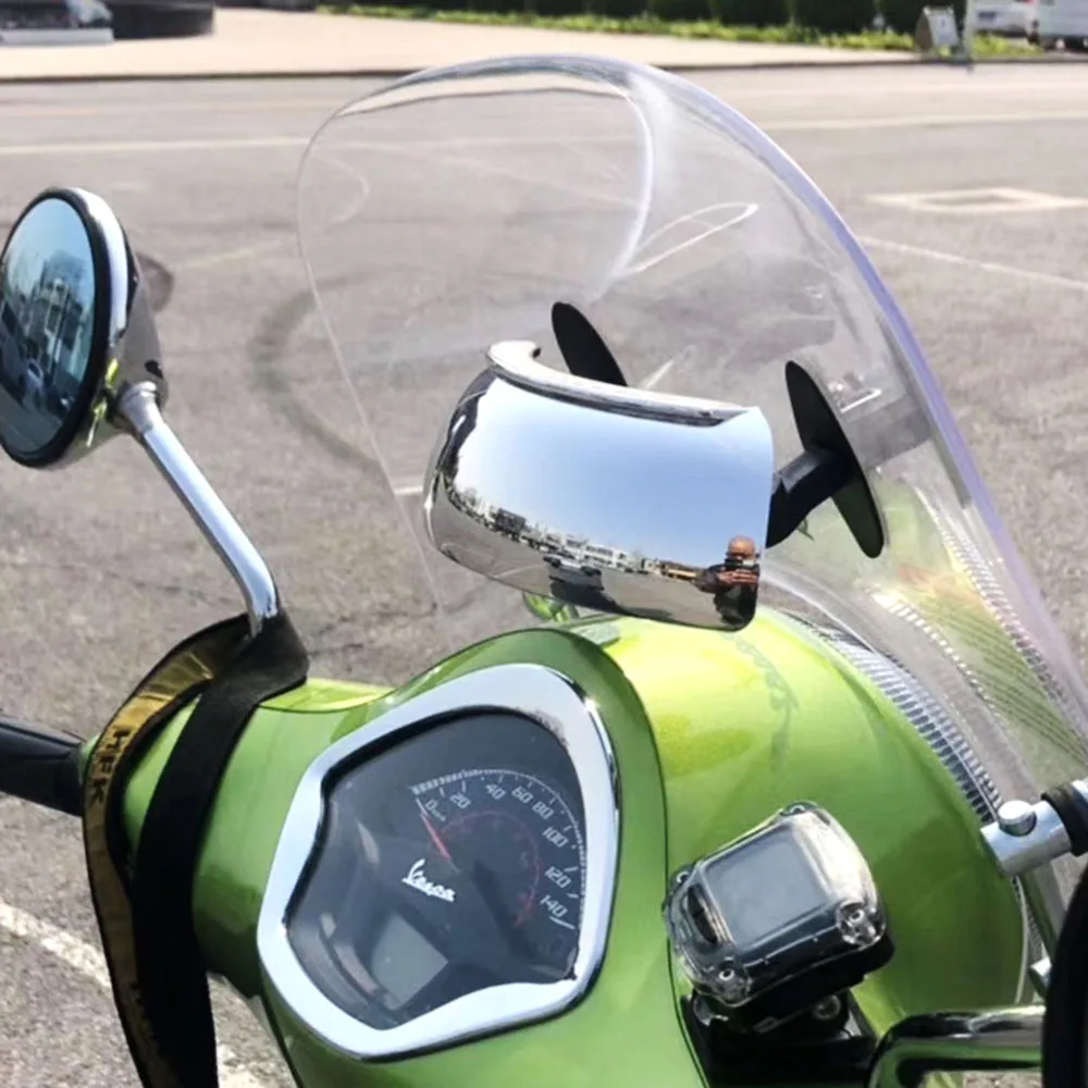 Motociklo Universalus priekinis Stiklas, Galinio vaizdo Veidrodėliai 180 Laipsnių Platus Kampas, HD Išgaubtas Veidrodis Honda Yamaha Kawasaki Piaggio Vespa