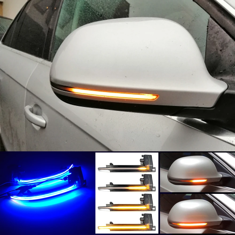 LED čiaupo Vanduo Posūkio Signalo Lemputė Indikatorių Dinaminis Šviesos Signalas Audi A4 A5 B8.5 B8 RS3 A3 8P S5 RS4 A6 Q3 A8 8K