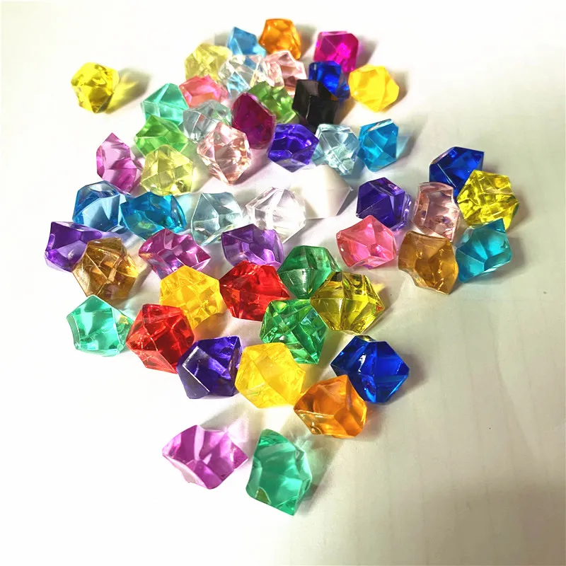 500PCS 14*11mm 22 spalvų Akrilo Kristalų Deimantai, Lombardai Nereguliarus Akmens Chessman figūras stalo Žaidimai, Priedai