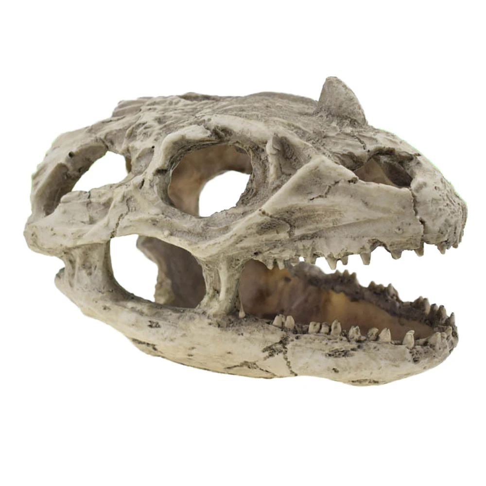 Žuvų Bakas Dervos Dinozaurų Kaukolės Modelis Papuošalai Tyrannosaurus Rex Kaukolės Urvas Kraštovaizdžio Puošmena Namų Dekoro