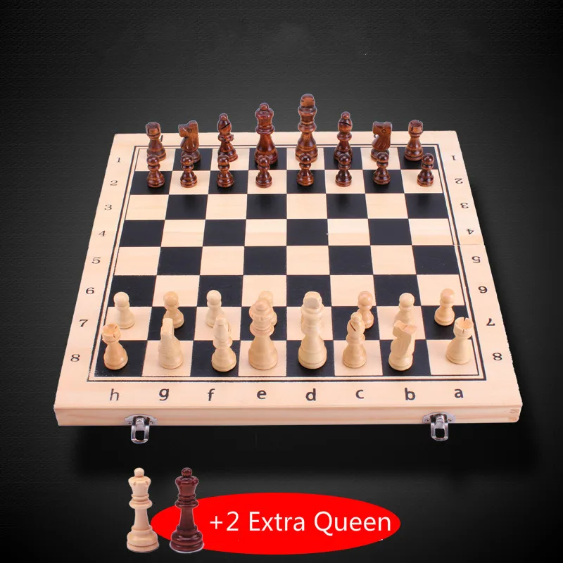 39CM Magnetinės Medinės Sulankstomos Šachmatų Rinkinį su Veltiniai Žaidimo Lentos Interjero Saugojimo Suaugusiems, Vaikams, Dovanų Pradedantiesiems Didelių Šachmatų Lenta