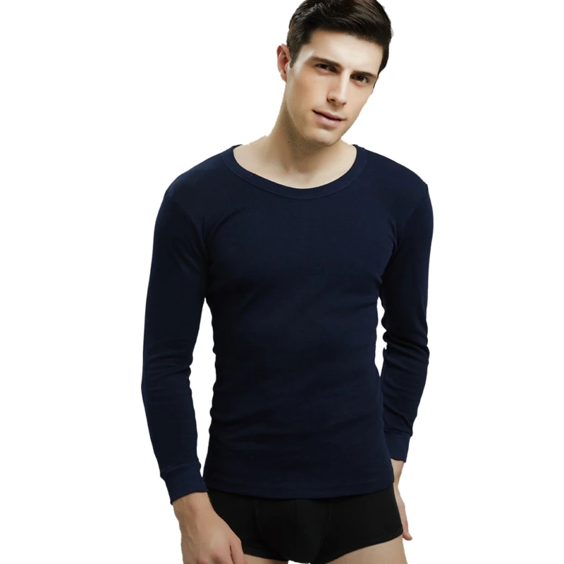 2vnt/DAUG Prekės ženklo Vyrai Šilumos Medvilnės Apatiniai Vyrų Rudens-Žiemos Viršuje Ilgai johns Long Sleeve T-shirt