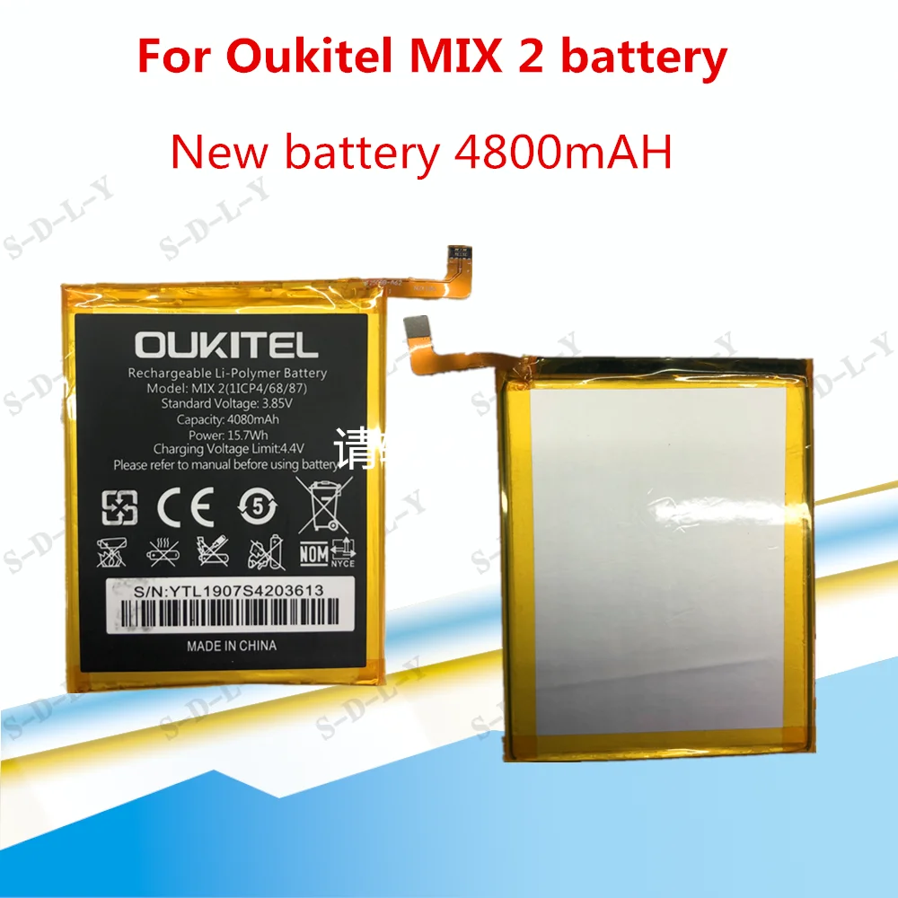 Naujas Aukštos Kokybės 4080mAh OUKITEL MIX2 Baterija OukitelMIX 2 Mobiliojo ryšio Telefonas +Sekimo + Įrankiai