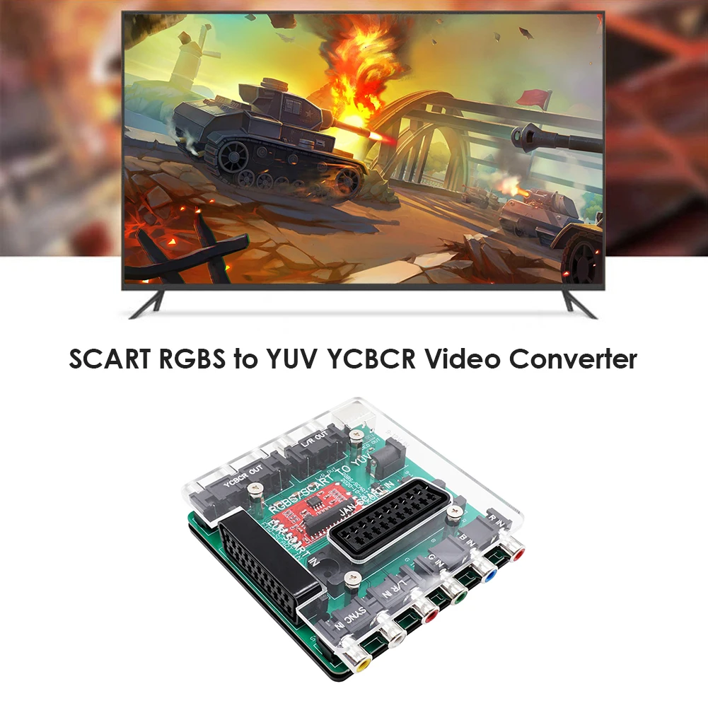 YCBCR Lauke Buitinių Video Konverteris, SCART RGBS į YUV Kompiuterio Saugumą Dalys Dreamcast Sega Retro Konsolės