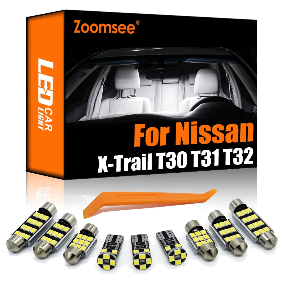 Zoomsee Interjero VADOVAVO Nissan X-Trail X Trail T30 T31 T32 2001-2020 Canbus Transporto priemonės Lemputė Patalpų Žemėlapis Dome Skaityti Lengvųjų Automobilių Rinkinys