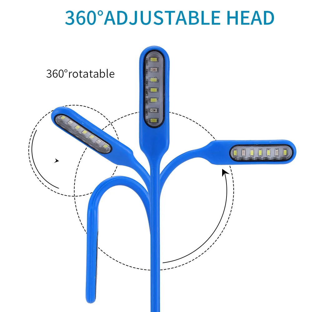 Akvariumo Lempos LED Akvariumo Apšvietimą Aukšto Magnetinio Tvirtinimo Apkaba USB 360 Laipsnių kampu Pasukti Ryškumas 3W Žuvų Bakas Šviesos