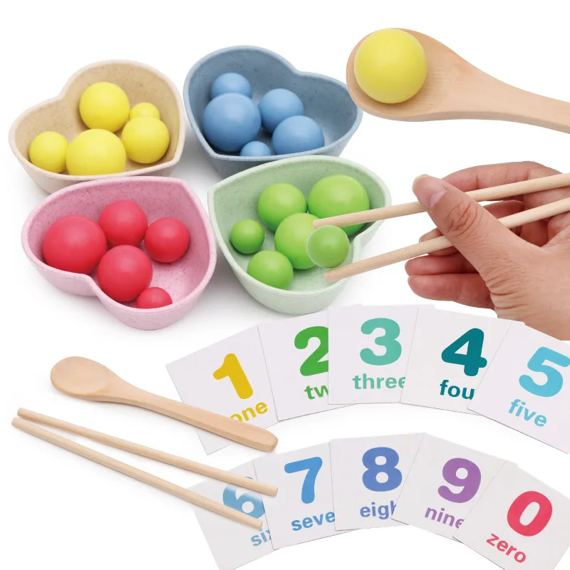 Vaikai Montessori Granules, Žaislai, Mediniai Įrašą Karoliukai Daugiafunkcinis Mokymosi Matematikos Žaislas Užsiimti Lazdelės Anksti Švietimo Žaislai