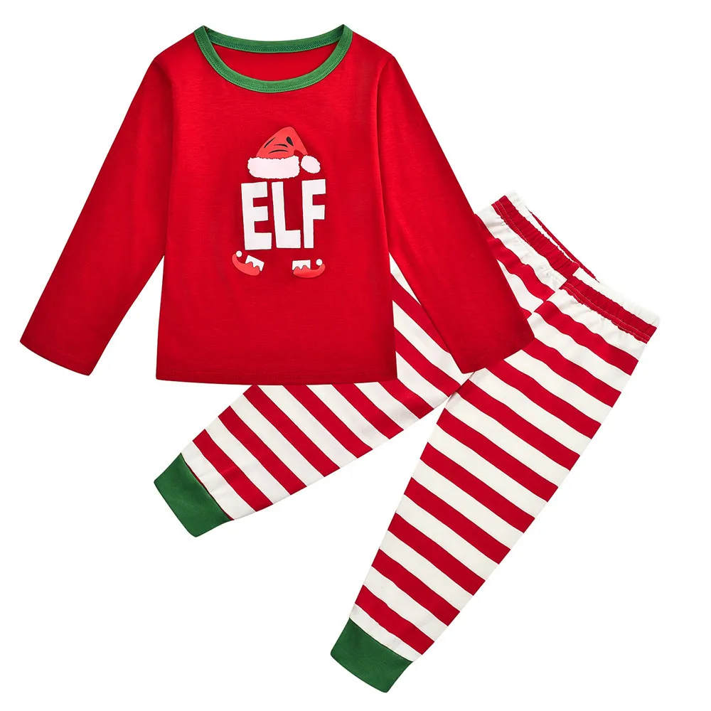 Šeimos Kalėdų Pižama Mados Suaugusiųjų Vaikų Pižamos 2020 Kalėdos Šeimos Atitikimo Sleepwear Ką Elf Šeimos Naktiniai Drabužiai