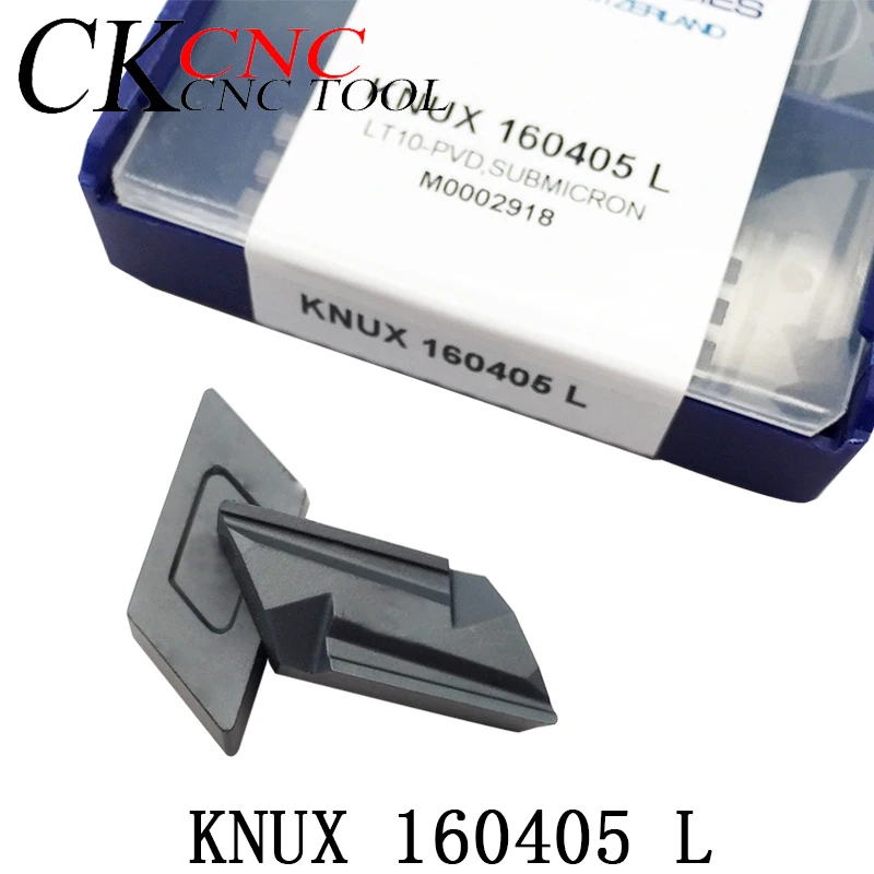 10vnt KNUX 160405 roughing frezavimo, pjovimo ašmenys CNC tekinimo įrankis KNUX160405L ašmenys plieno apdirbimo ašmenys