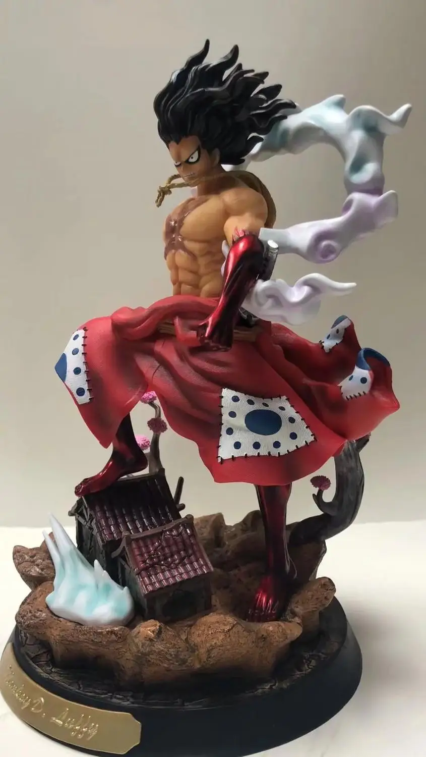 Anime One Piece Wano Luffy Pavara 4 Snakeman GK Statula PVC Veiksmų Skaičius, Kolekcines, Modelis Vienas Gabalas Kimono Luffy Pav Lėlės, Žaislai