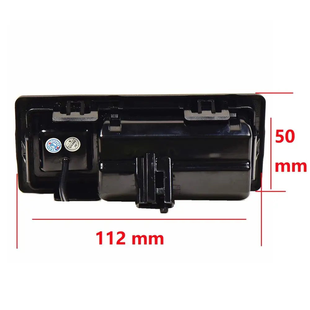 HD 1280x720p 18mm Automobilį Atbuline Galinio vaizdo Atsargine Kamera, skirta VW Teramont C-TREK 