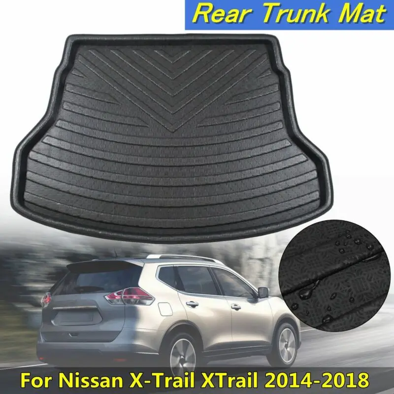 Naujas Galinis Magistraliniai Krovinių Įkrovos Linijinės Kilimėlis Nissan X-Trail XTrail-2018 m. 130 x 94cm Black Galinis Magistraliniai Krovinių Kilimėlis