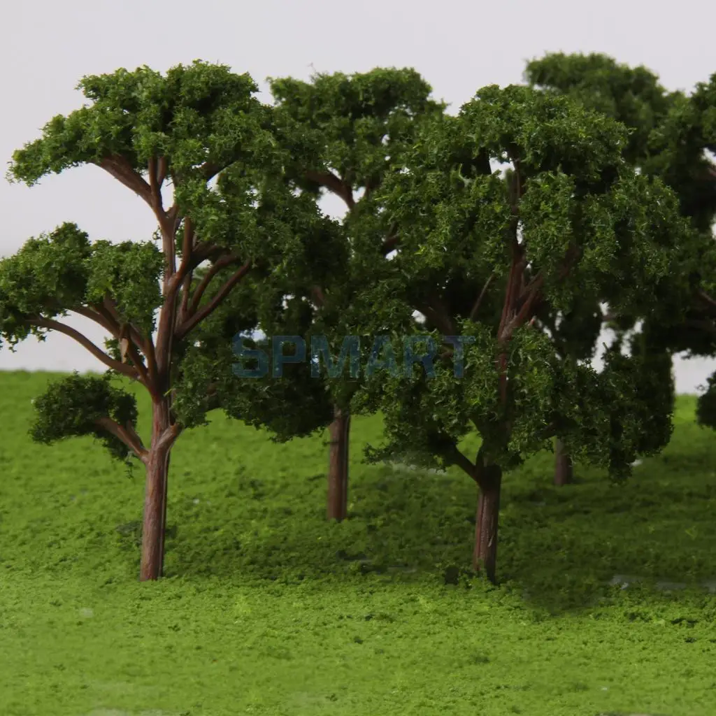 10vnt Banyan Medžių Modelis Traukinio Dekoracijos Kraštovaizdžio Masto 1:75