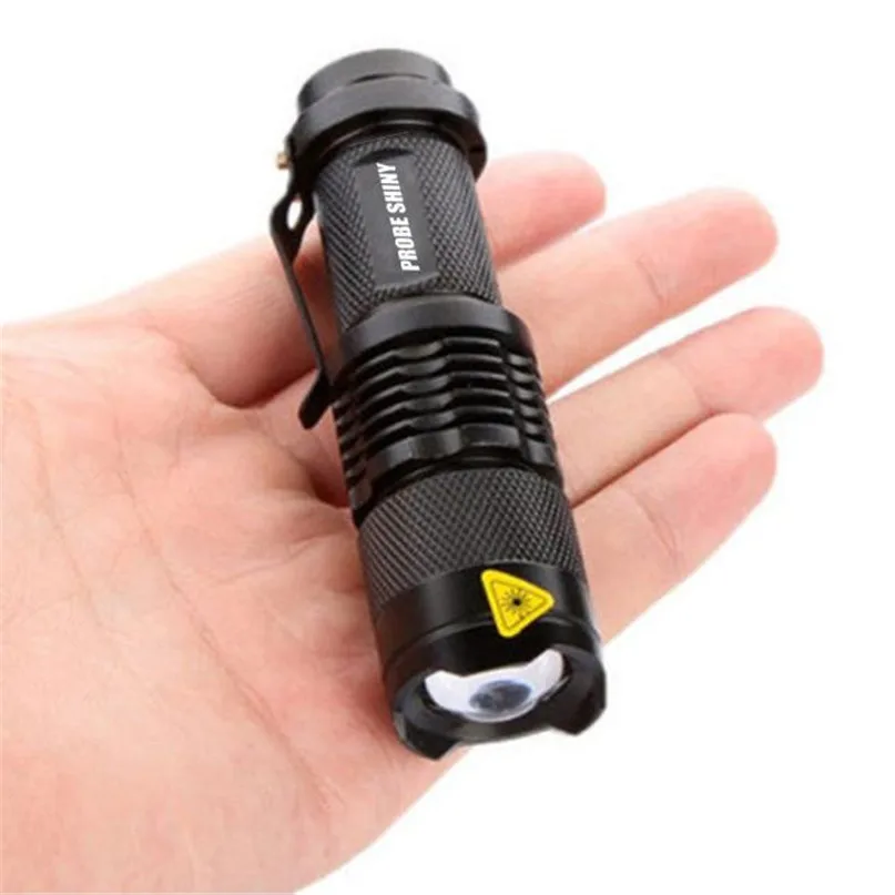 Mini Nešiojamą Žibintuvėlį, Fakelą Q5 LED Zoom Lauko Dviračių Kempingas Šviesos Vandeniui LED Zoomable Žibintų 14500 / AA Lempos #2M03
