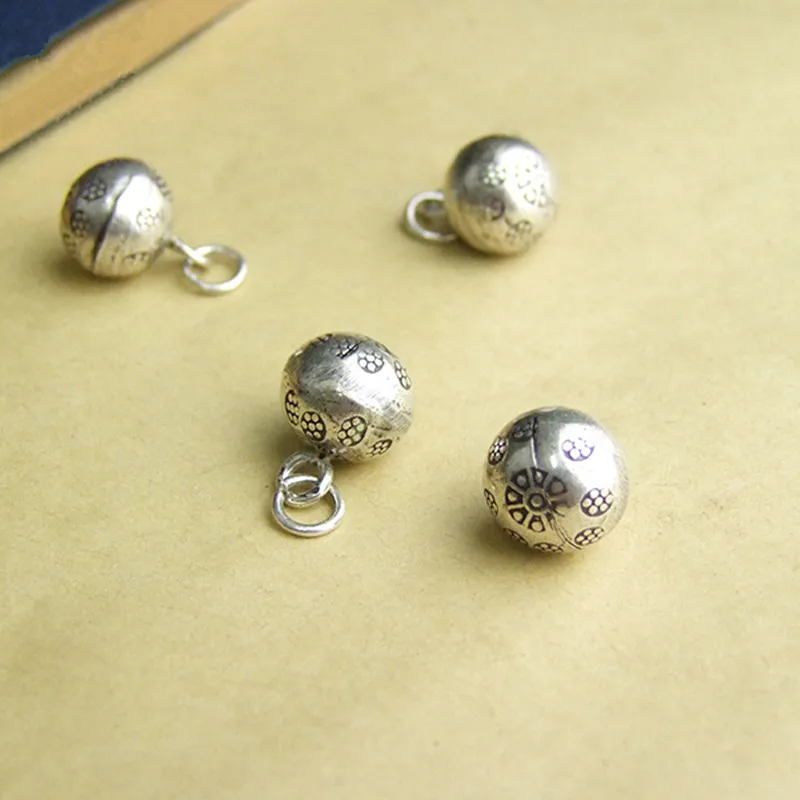 Fyla Režimas Vasaros Kolekcijos 925 Sterling Silver Bells Pakabukas Pakabukai Antikvariniai Raižyti Sidabrinė Apyrankė Tinka 