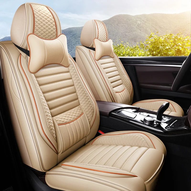 Visiška Eco-oda automobilių sėdynės apima PU Odos, Automobilių Sėdynių užvalkalai, skirti 
