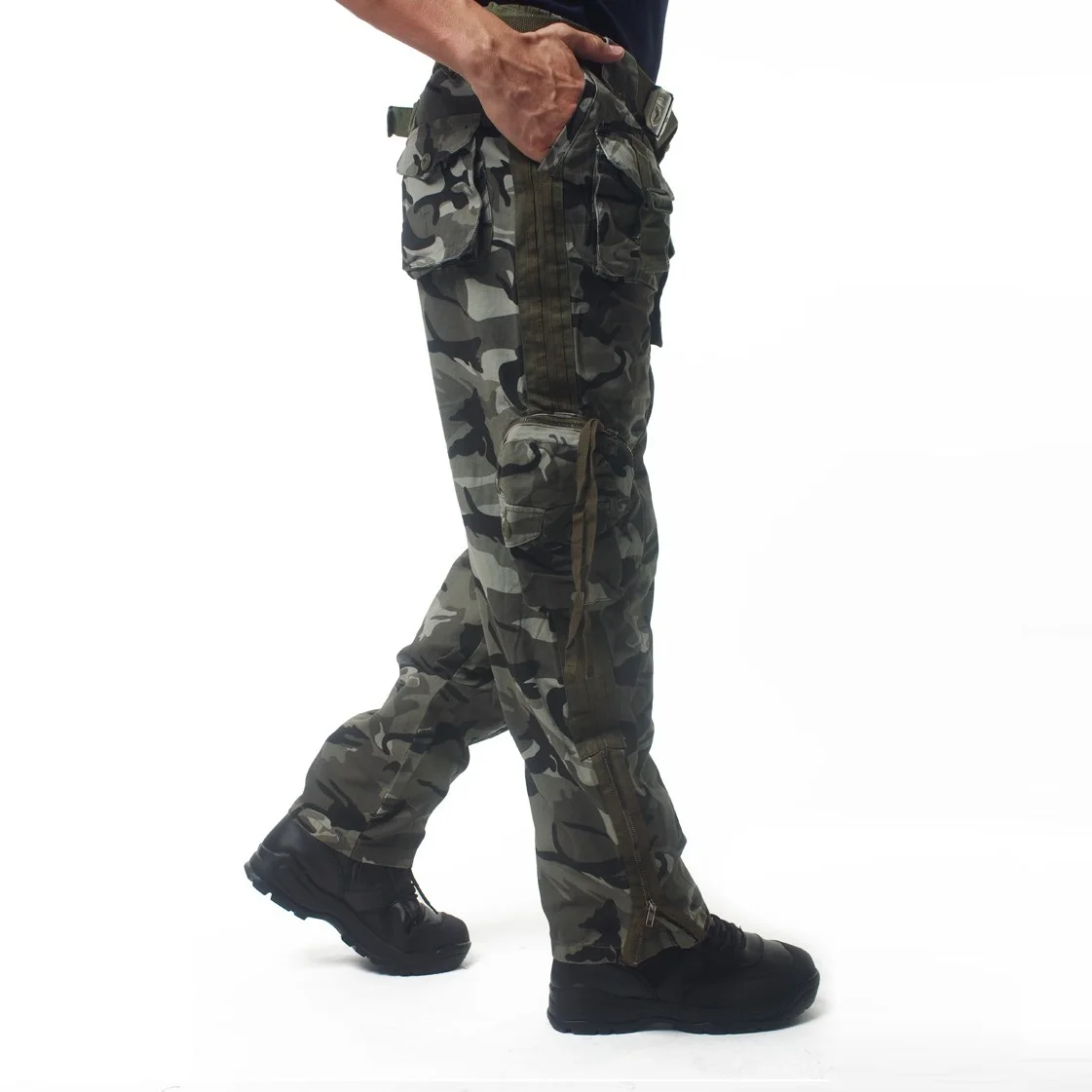 Tactical Kelnes Vyrų Multi Pocket Kelnės Atsitiktinis Kovoti su Karinių Darbo Kelnės Medvilnė Armijos Drabužiai, Maskuotė Krovinių Kelnės Vyras