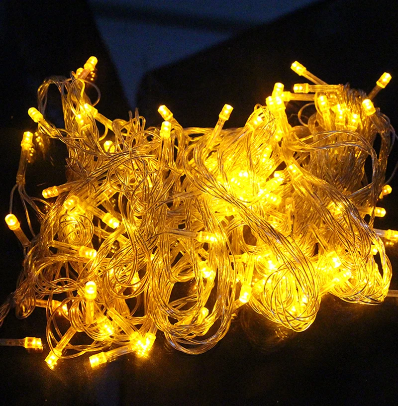 10M 100 LED Lauko Atostogų Kalėdų Dekoratyvinis Vestuvės, kalėdos Namuose String Pasakų Girliandas Juostelės Šalies Žibintai LEEDSUN