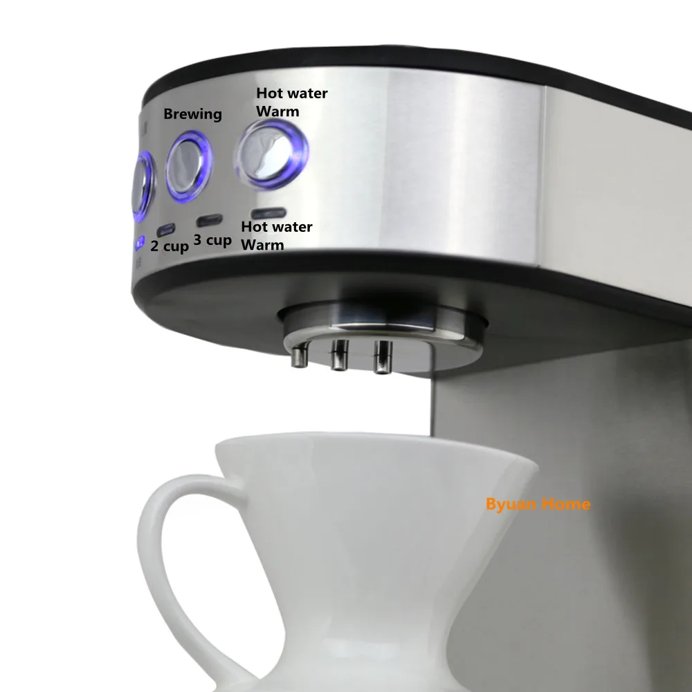 Naujas 1.8 L Visiškai automatinės prekybos nerūdijančio plieno kavos virimo aparatas protingas drip, kavos virimo aparatas kavos alaus Kavinė Amerikos