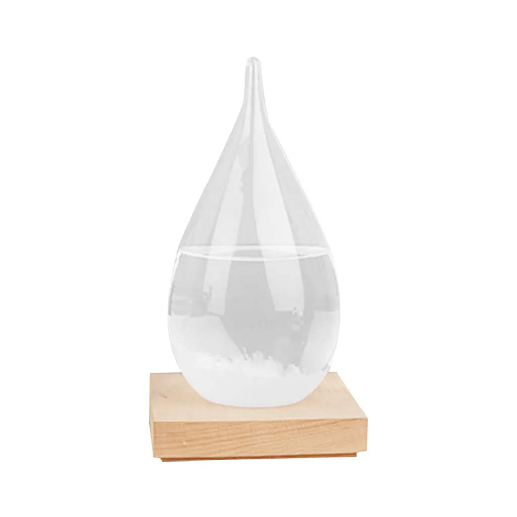 Skaidrus Orų Prognozė Crystal Vandens Lašo Formos Audra Stiklo Namų Deco Dovanų rop-Vandens Formos Audra Butelis Orų Prognozė