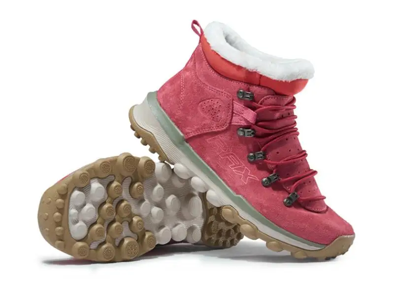 RAX moterų žiemos žygiai batai ponios originali oda ne slydimui šiltas kvėpuojantis atsparus smūgiams pėsčiųjų žygius KELIAUTI laipiojimo bateliai