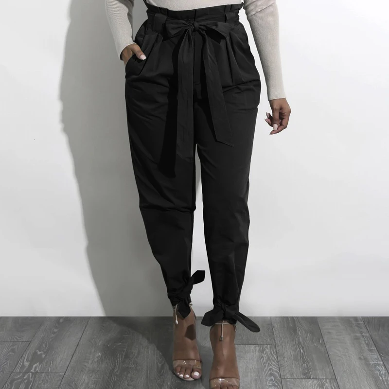 Varčios Tvarstis Aukšto Juosmens Krovinių Kelnės Moterims Streetwear 2020 Juoda Armijos Žalioji Baggy Kelnės Haremo Kelnės Korėjos Harajuku Sweatpants