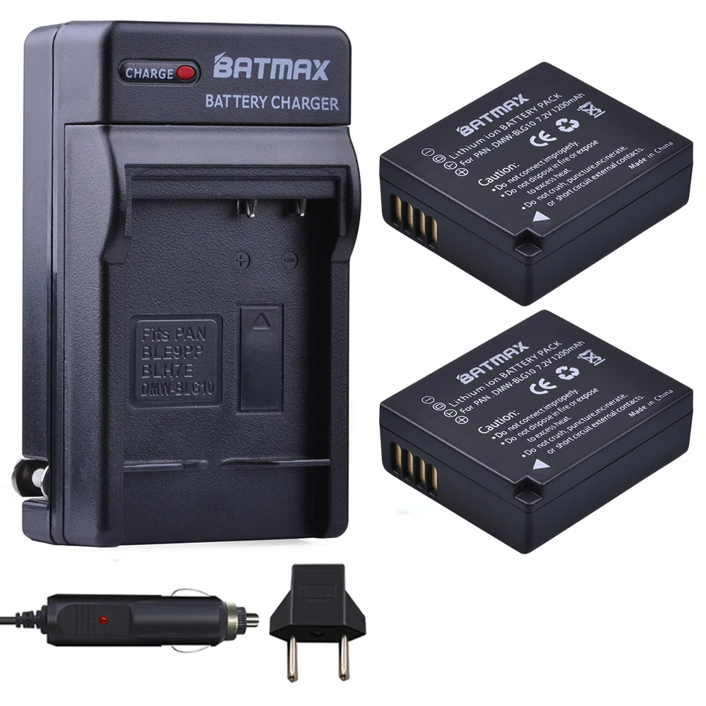 Batmax 2vnt NT-BLG10 BLG10E NT-BLG10PP Baterija+Digital Kroviklis Panasonic DMC-GF6 GF3 GF5 GX7 GX80 GX85 GX7 Mark II,DMC TX1
