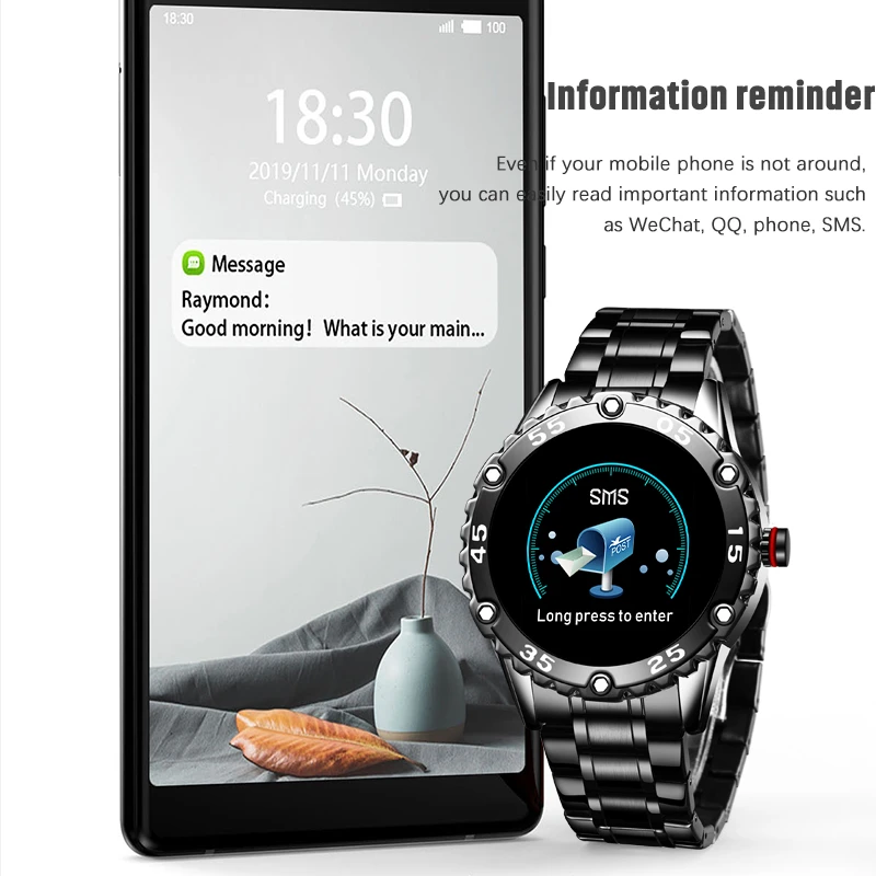 LIGE 2020 Naujas Smart Watch Vyrų Vandeniui Sporto Širdies ritmas, Kraujo Spaudimas Fitness Tracker Smartwatch Pedometer reloj inteligente