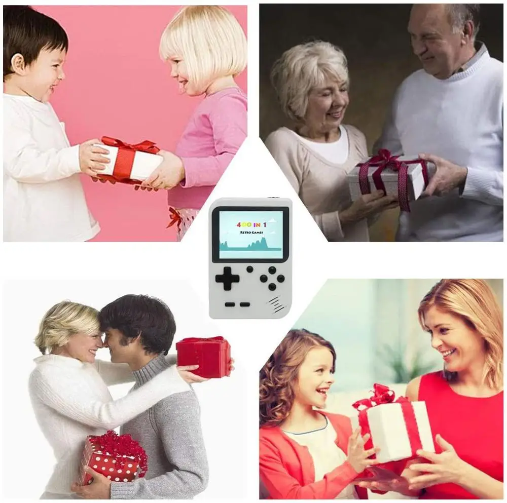 Nešiojamas Vaizdo Žaidimų Konsolės, Pastatytas 400 Šviesą grąžinantys Žaidimai Paramos TELEVIZIJOS Ryšio Dviejų žaidėjų Gamepad Primena Vaikystės Atmintis
