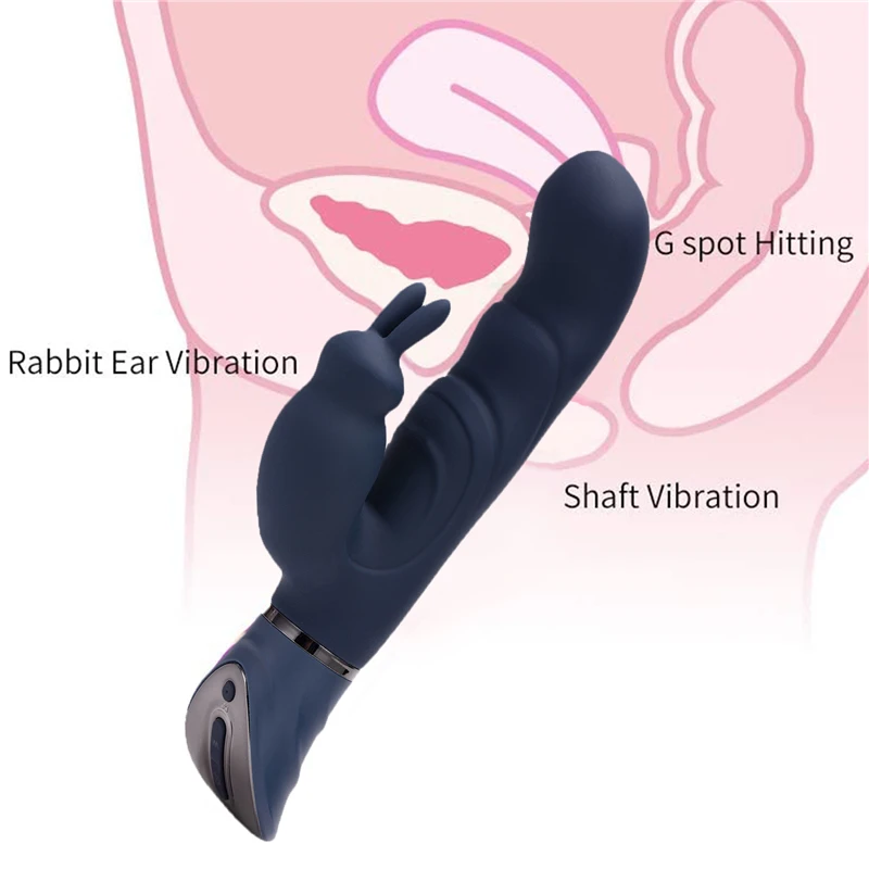 G Spot Vibratorius Dildo Vibratorius, Skirtas Moterims, 10 Vibracijos Režimais ,Atsparus Vandeniui Vibratorius Bunny Asmens Klitorio Vibratorius, Sekso Žaislai