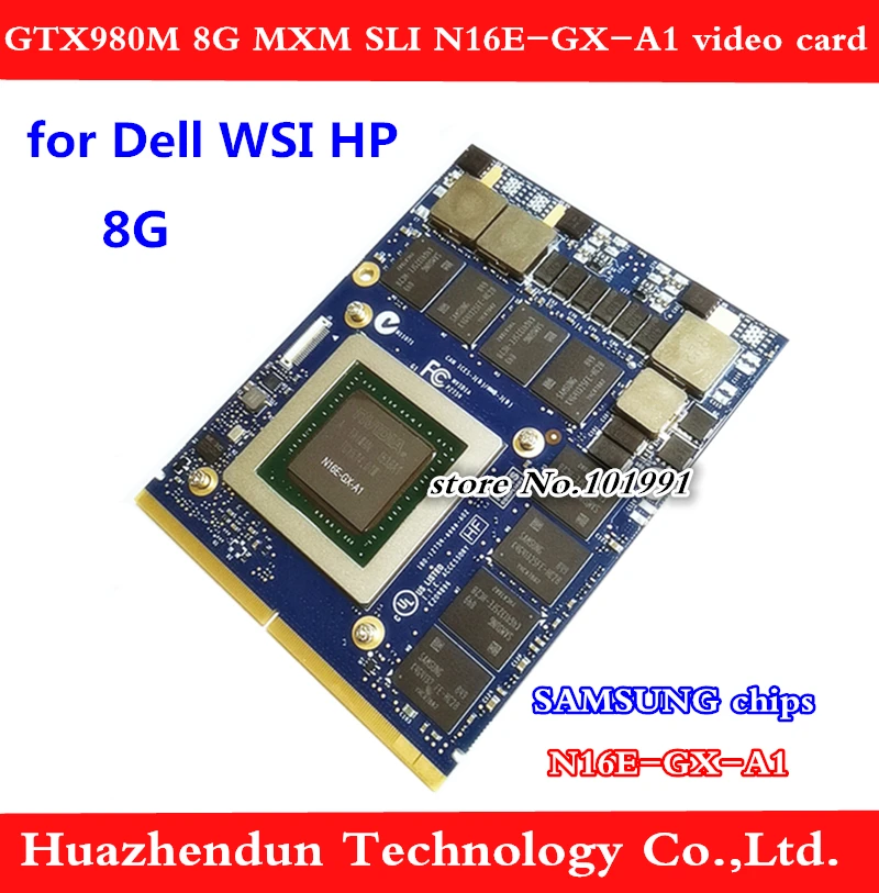 Naujas Originalus GTX 980M Grafika Kortelės Dell Alienware MSI, HP GTX 980M su X-Laikiklis N16E-GX-A1 8GB GDDR5 Nemokamas pristatymas
